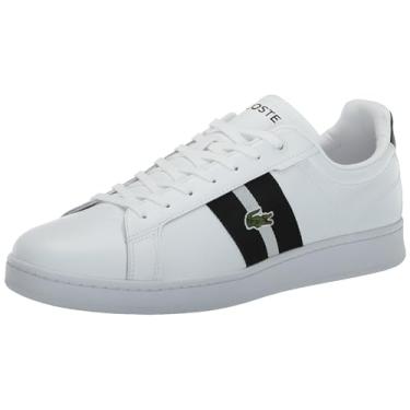 Imagem de Lacoste Tênis masculino Carnaby Pro Cgr 124 1 SMA, WHT/BLK, 8