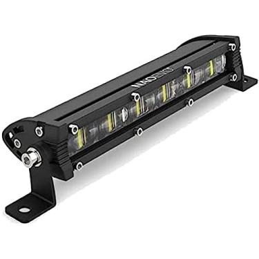 Imagem de Barra de luz led 6d 8 "14" 20 "para condução, lâmpada de neblina, luz de trabalho 4x4, barra led para motocicleta offroad suv atv trator, 8 polegadas
