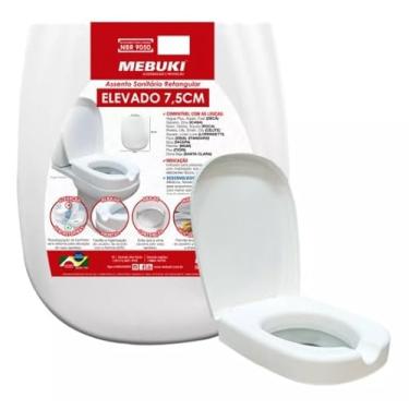 Imagem de Assento Sanitário Retangular Elevado 7,5Cm - Mebuki