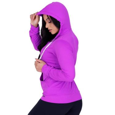 Imagem de Casaco Feminino Fitness Esportivo Dry Aero Capuz e Bolso Orbis - Amarelo Neon, M-Unissex