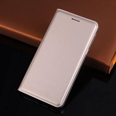 Imagem de Capa de couro flip case para Samsung Galaxy J5 2016 J5 2015 J3 J7 Pro 2017 J2 J4 J6 Plus J8 2018 capa para celular, dourada, para J7 2018