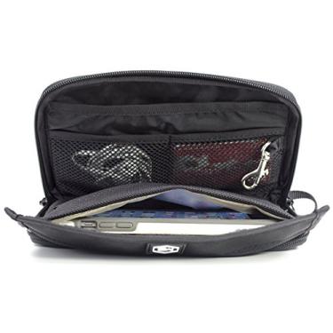 Imagem de Mission Darkness Mojave Faraday Bolsa para telefone // Capa de viagem multifuncional com bolsos acessórios e manga Faraday integrada // Bloqueio de sinal, anti-rastreamento, anti-hacking, redução de