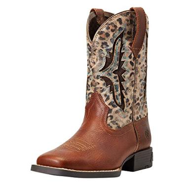 Imagem de Ariat Bota infantil Koel Venttek Western, Cidra temperada/leopardo metálico, 19
