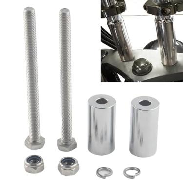 Imagem de FINMOKAL Elevadores de guidão de 2" para Kawasaki Vulcan 800 900 1500 1500FI 1600 VN750 Classic