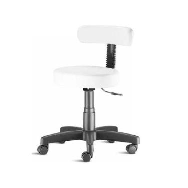 Imagem de Cadeira Mocho Com Encosto Slin Branco - Urban Office 