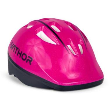 Imagem de Capacete Infantil com Regulagem Rosa Escuro - Nathor