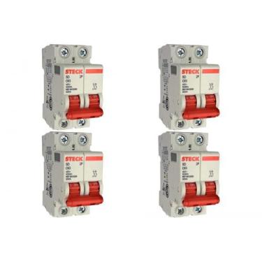 Imagem de Kit C/4 - Disjuntor Steck ''Din'' Bipolar 63A. C