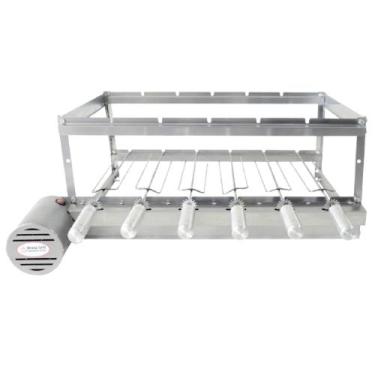 Imagem de Brasa Grill Premium Gira 6 Espetos Churrasqueira Giratória Bi Volts, E