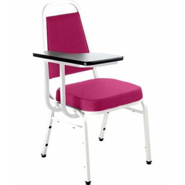 Imagem de Cadeira Universitária Empilhável Linha Hotel Plus Rosa - Design Office