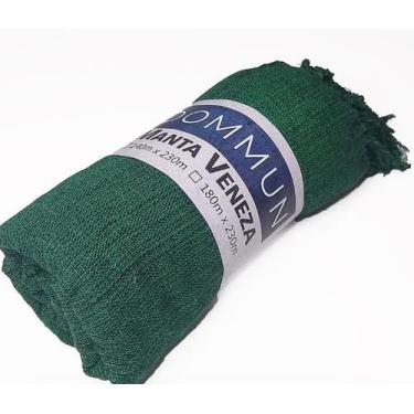 Imagem de Manta Veneza 100% Algodão 1,40 x 2,30m Dommun, Verde