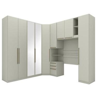 Imagem de Quarto Modulado Solteiro Seletto 6 Peças Areia - Móveis Henn, Areia