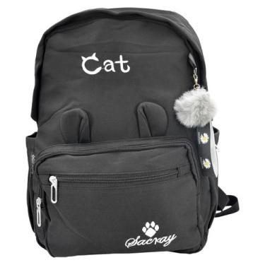 Imagem de Mochila Infantil Cat Escolar Passeio Casual Bolsa Notebook - House Org