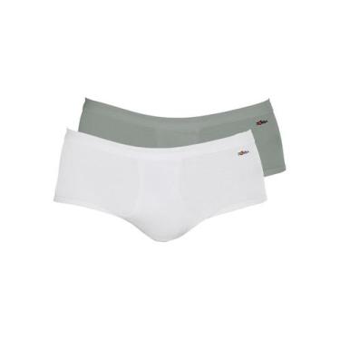 Imagem de Kit com 2 Cuecas Slip Zorba com Abertura 185 Colorido, Chumbo, M