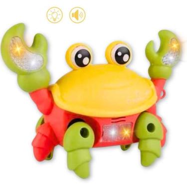 Imagem de Brinquedo Infantil Caranguejo Fujão Anda Luz Som E Música - Europio