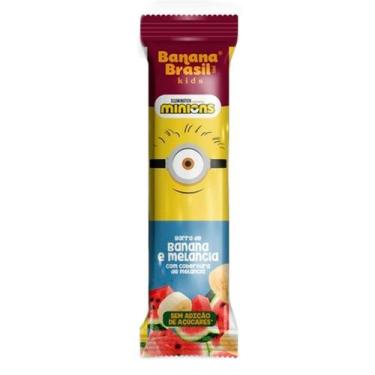 Imagem de Barra de Fruta Banana Brasil Kids Minions Sabor Banana e Melancia Zero