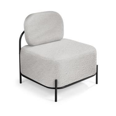 Imagem de Poltrona Jequitibá Aço Carbono Preto - Drop mobiliário