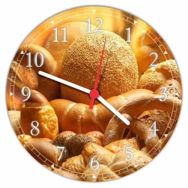 Imagem de Relógio De Parede Padarias Cafeterias Gourmet Café Bolos Pães - Vital 