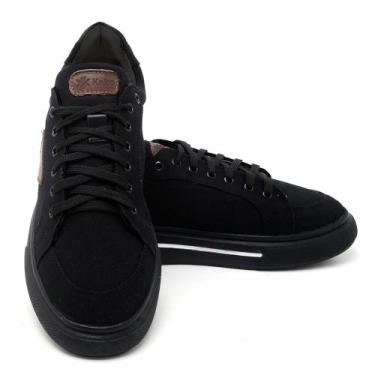 Imagem de Sapatênis Masculino Confortavel Lançamento Kairo, Preto, 39