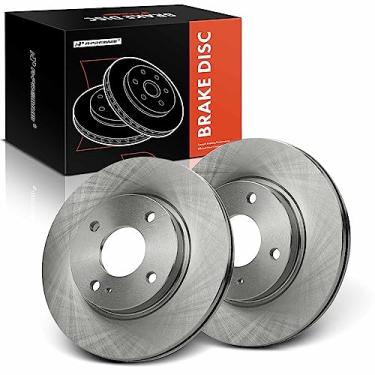 Imagem de A-Premium Conjunto de rotores de freio a disco ventilado dianteiro de 10,15 polegadas (258 mm) compatível com modelos Ford selecionados - Fiesta 2011-2019 conjunto de 2 peças