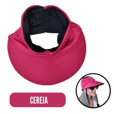 Imagem de Viseira Turbante Feminina Dupla Face Proteção Uv50+ Moda Praia - Monte