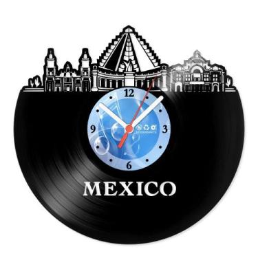 Imagem de Relógio De Parede Disco Vinil Lugares - Deserto Mexicano - VLU-014 - M