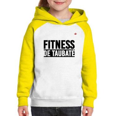 Imagem de Moletom Infantil Fitness de Taubaté - Foca na Moda, Branco, Amarelo, 1