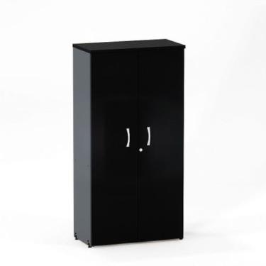 Imagem de Armario Alto 02 Portas P25 Pandin 1,60 M Preto e Grafito