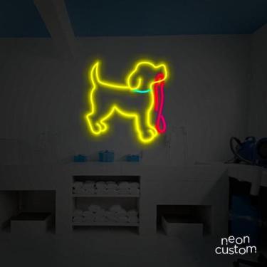 Imagem de painel letreiro led Neon Bora Passear decoracao festa bar - Neon Custo