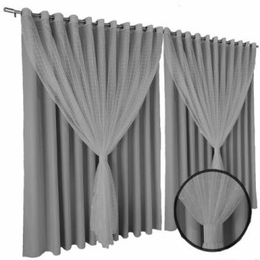 Imagem de cortina blackout blecaute quarto 7,00 x 2,80 Miami branco - Bravin Cor