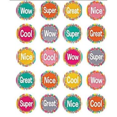 Imagem de Tropical Punch Stickers - 120 Stickers - Tcr 2673 - Teacher Created Re