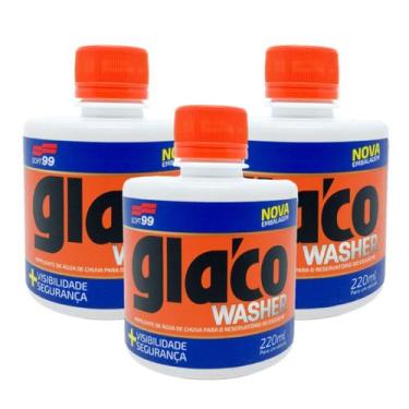 Imagem de 3X Repelente De Agua Para Esguicho Glaco Washer 220ml - SOFT99