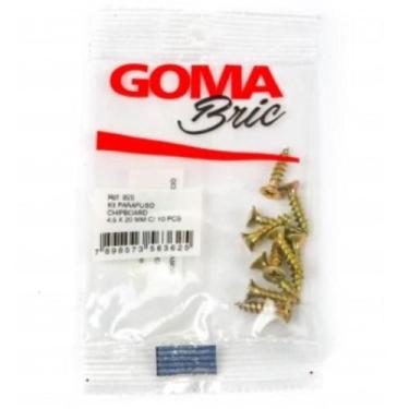 Imagem de Kit Parafuso Chipboard Goma 4,5 x 20 mm com 10 Peças