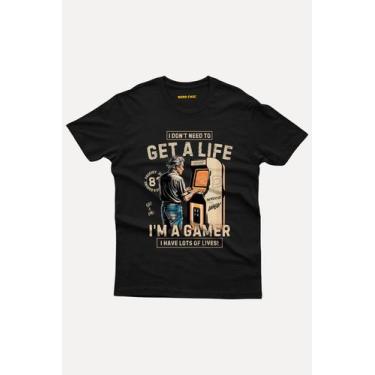 Imagem de Camiseta Retro Gamer Classic - Get a Life - I'm a gamer Nerd - nerd ch