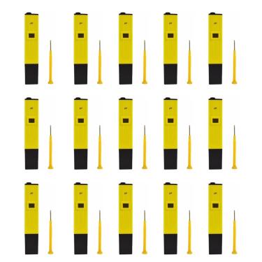 Imagem de Kit 15 Medidor Ph Digital Água Doce Salgada Aquário Piscina