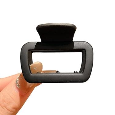 Imagem de Acessórios acessórios acessórios ferramentas de estilo para festa de casamento, grampos de cabelo para cabelo grosso e fino, cabelo moderno (clipe quadrado preto com cerca de 5 cm)