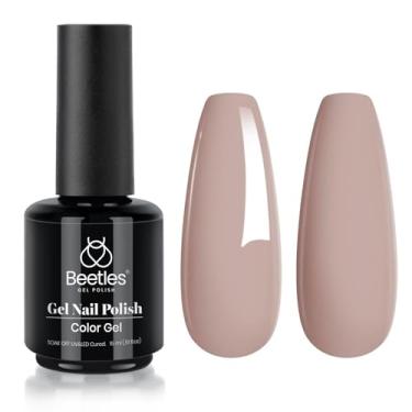 Imagem de Beetles Nude Gel Esmalte de Unhas, Cinza Neutro Cinza Castanho-Acinzentado Inverno Gel Esmalte UV Lâmpada LED Unha Arte Manicure Salão DIY Casa