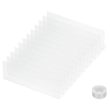 Imagem de PATIKIL Pacote com 12 bloqueadores de sofá, bloqueador de acrílico embaixo da cama para animais de estimação (12 cm A x 35 cm C) com fita transparente bloqueador de brinquedos para cama, sofá, mesa e