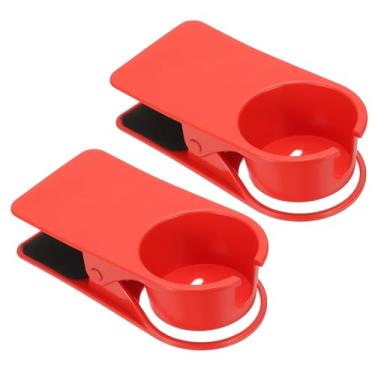 Imagem de PATIKIL Clipe de suporte de copo de mesa, 2 peças de grampo no suporte de copo de mesa, clipe de garrafa, suporte de copo de sofá com abertura lateral para cadeiras de baloiço de barco, caneca de