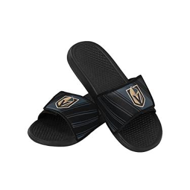Imagem de Chinelo masculino NHL Las Vegas Golden Knights Legacy Sport Shower Slide SandalsLegacy Sport Shower Slide Sandálias, cor da equipe, GG/masculino tamanho 43-48