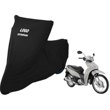 Imagem de Capa Protetora Para Cobrir Moto Honda Biz 100 De Luxo (Preto)