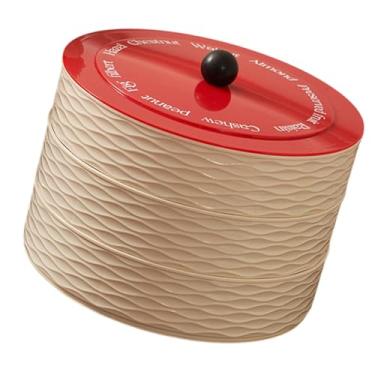 Imagem de ＫＬＫＣＭＳ Dividido Candy Box, Nut Holder, Frutas Secas Snack Candy Bandeja com Tampa, Party Serving Platter, 3 Níveis