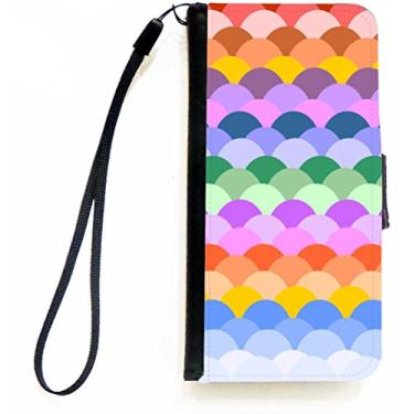 Imagem de Rikki Knight Capa carteira colorida recortada para iPhone com aba magnética para Apple iPhone 5c