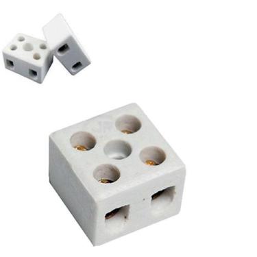 Imagem de Conector De Porcelana/ Louça  Bipolar 6mm - Para Fios Chuveiro - Thomp