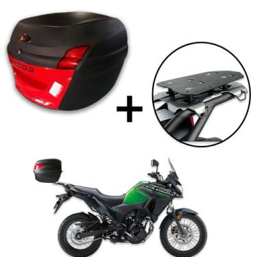 Imagem de Baú 34 litros Awa Proos com Bagageiro para VERSYS X300 2018-2023, Verm