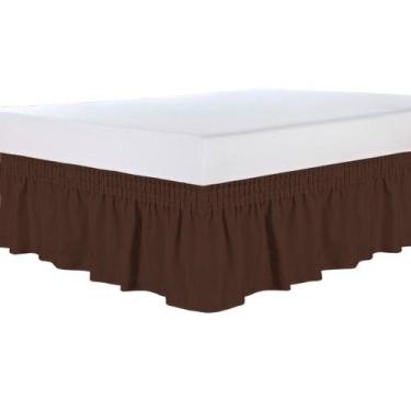 Imagem de Saia Cama Box Tamanho Universal Varias Cores Com Elástico Design Elega