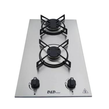 Imagem de Fogão Cooktop a Gás 2 Bocas Inox Acendimento Automático