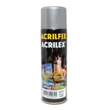 Imagem de Verniz Spray Fosco Acrilfix Original Acrilex Fixador - 300 Ml