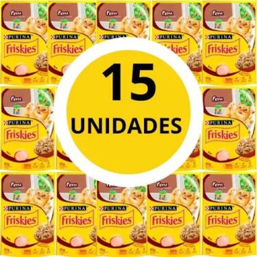 Imagem de Alimento Úmido Para Gato Friskies Sachê 85g Combo 15 Unidade