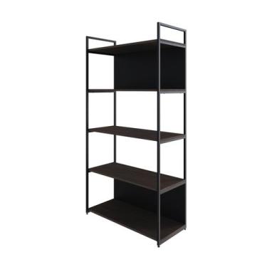 Imagem de Estante C/05 Prateleiras 152x80x33cm C/Fundo Yon - Metalig, Terracota/