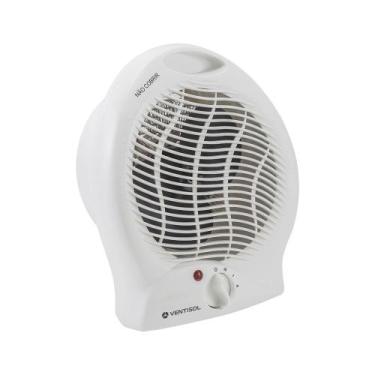Imagem de Aquecedor Elétrico Portátil Branco 127V Função Aquece e Ventila Ventis